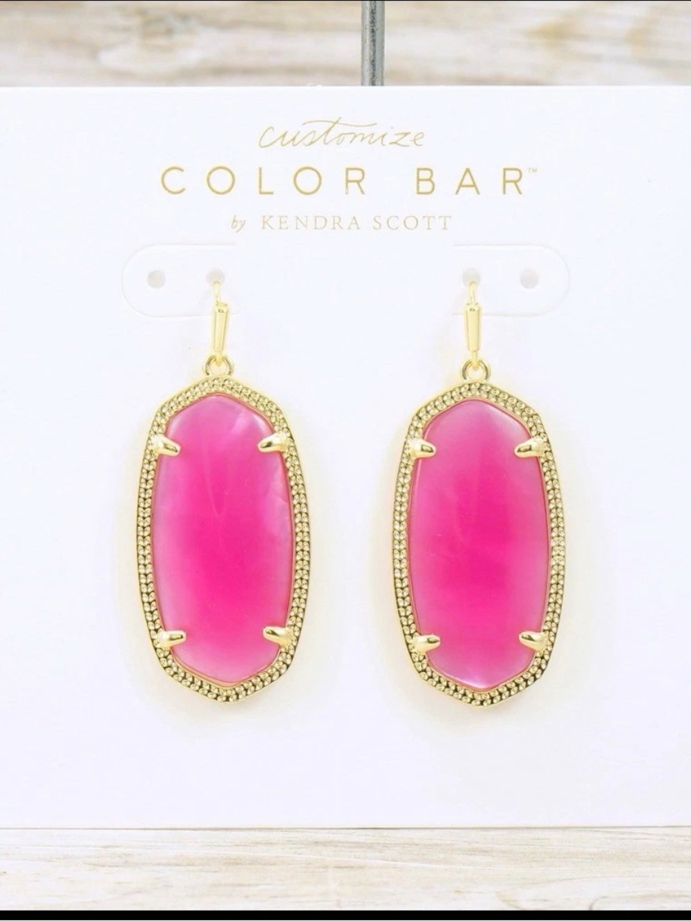 Kendra Scott Elle Drop Earrings in Azalea Illusion - Picture 9 of 9